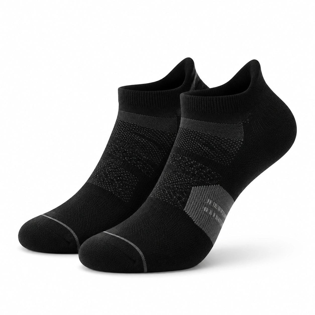 Chaussettes de sport basses 35-38 textile noir respirantes