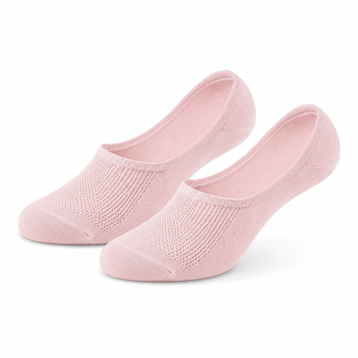 Chaussettes invisibles 39-42 en maille rose respirante pour chaussures basses