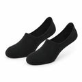 Chaussettes invisibles 43-46 en maille noire - coupe basse extensible