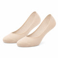 Chaussettes invisibles 43-46 en textile beige - coupe basse pour chaussures