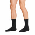 Chaussettes mi-mollet noires en maille côtelée taille 43-46 style classique